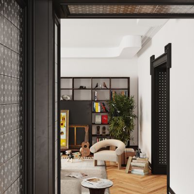 现代维多利亚风客厅