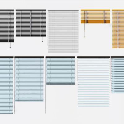 百叶帘 卷帘 窗帘