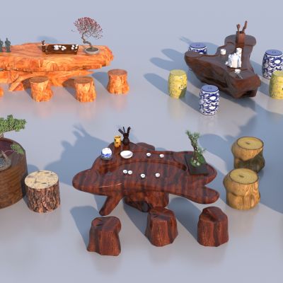 中式根雕茶几 茶台 茶桌