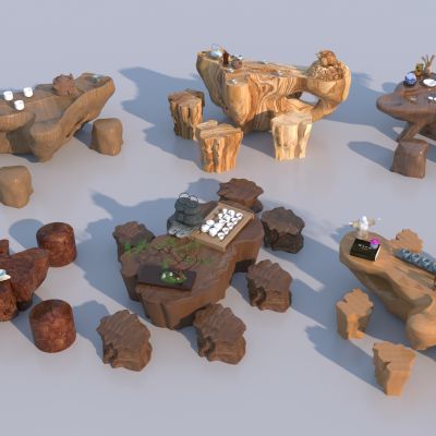 中式根雕茶几 茶台 茶桌