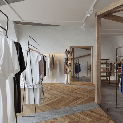 现代服装专卖店