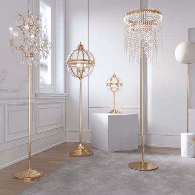 法式金属落地灯