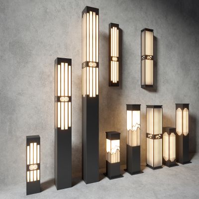 景观灯 新中式户外灯 草坪灯 草地路灯 花园室外落地灯 庭院灯