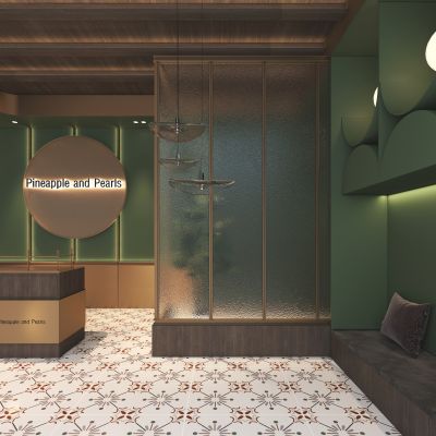 现代中古风西餐厅