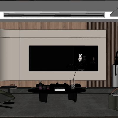 现代电视背景墙