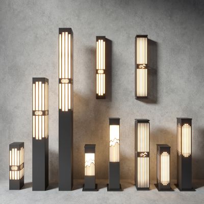 景观灯 新中式户外灯 草坪灯 草地路灯 花园室外落地灯 庭院灯