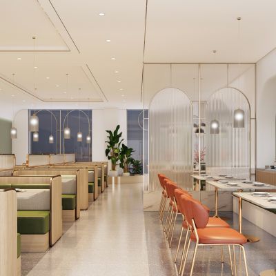 现代轻奢快餐店