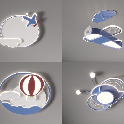 卡通灯组合 简约灯 儿童组合灯 卧室灯