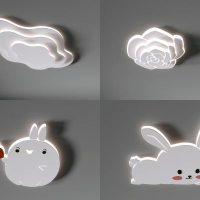 卡通灯组合，兔子灯， 简约灯 ，轻奢组合灯， 卧室灯