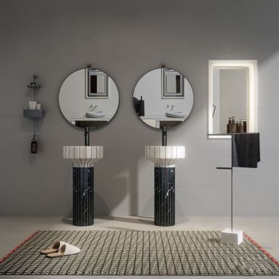 现代洗手台镜子