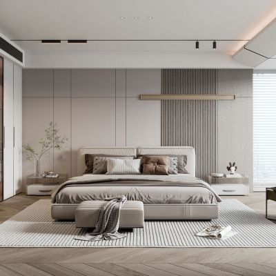 现代卧室 主人房