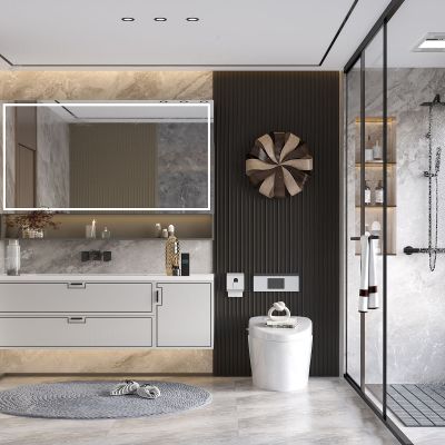 新中式卫生间 浴室 洗手间