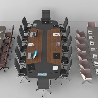 现代办公桌椅组合