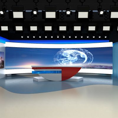 现代广播电台演播室