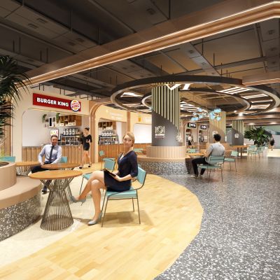 现代商场美食街