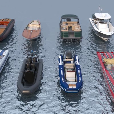 现代游艇3D模型