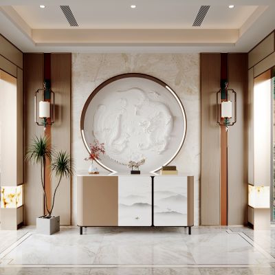 新中式玄关，过道