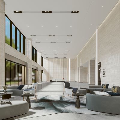 大厅前台接待休闲