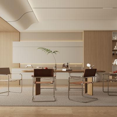 现代奶油风餐厅