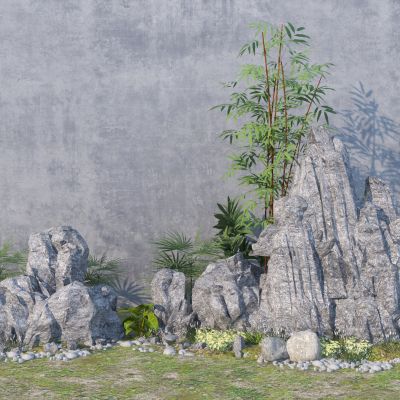 新中式假山石头