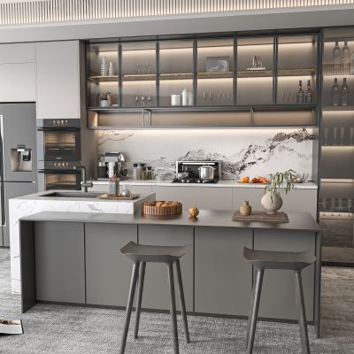 岛台餐桌椅组合