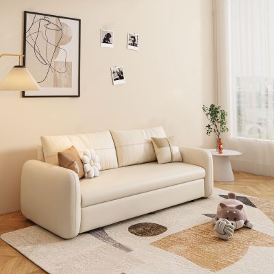 现代奶油风双人沙发