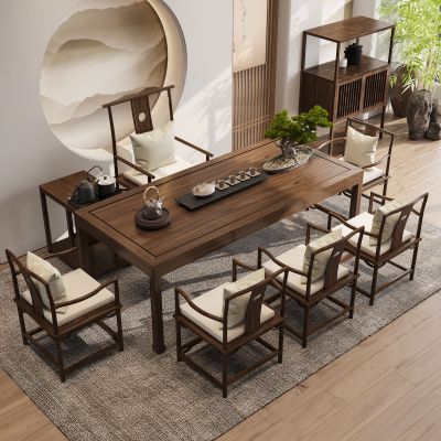 中式茶桌椅组合