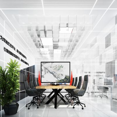 会议室,科技,现代,办公桌椅