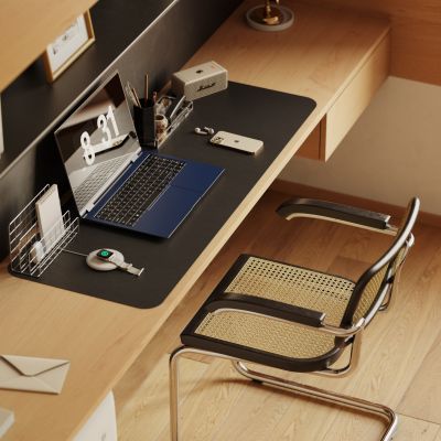 现代原木色书房