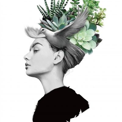 北欧艺术轻奢人物装饰画