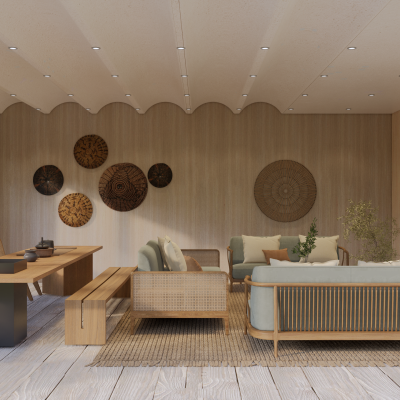 民宿会客厅 接待 