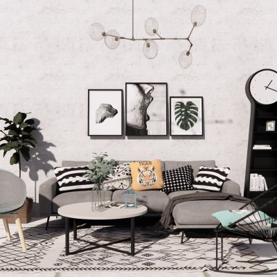 现代性冷淡北欧客厅