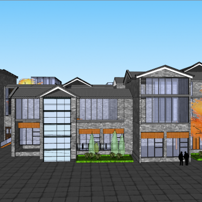 古建筑，传统建筑，建筑组团，特色建筑，景观配景建筑，旧建筑改造