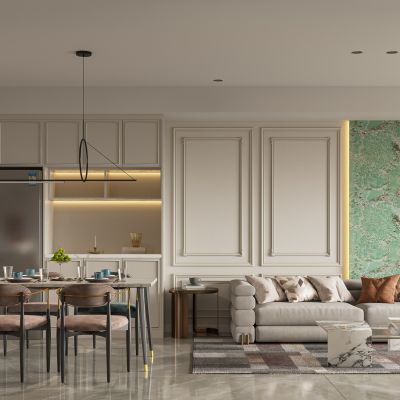 法式轻奢客餐厅