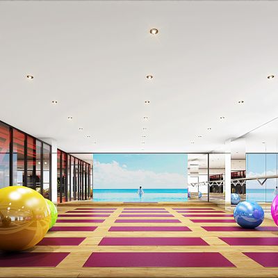 健身房，健身俱乐部，健身房接待台，工业风健身房