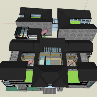 农村建筑,建筑组团,特色建筑,景观配景建筑,旧建筑改造