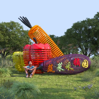 现代蔬菜采摘园雕塑小品