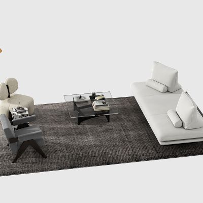 现代沙发茶几组合