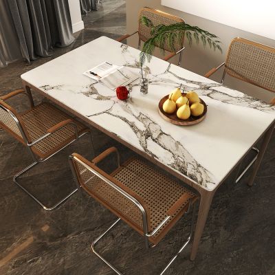 现代藤编餐桌椅