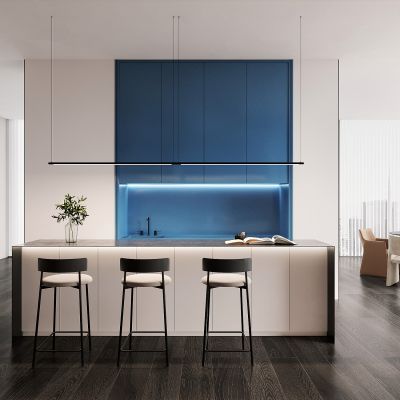 现代水吧休闲区