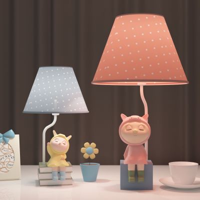 女孩房台灯组合