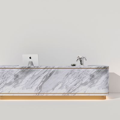 现代售楼部酒店服务台接待台