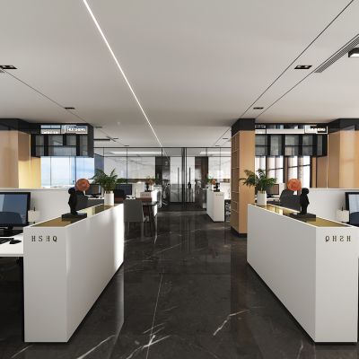 现代敞开办公室