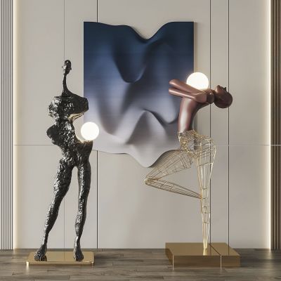 人物雕塑 抽象摆件