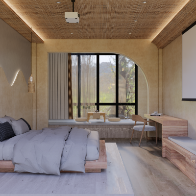 现代民宿酒店大床房