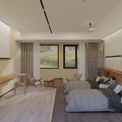 现代民宿酒店客房