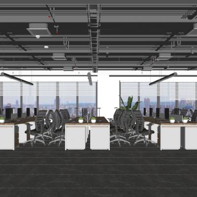 现代办公区 办公室