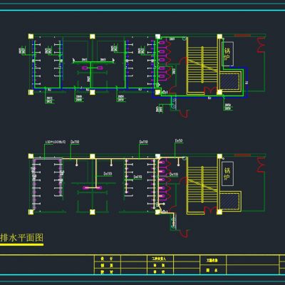 健身房施工图cad素材