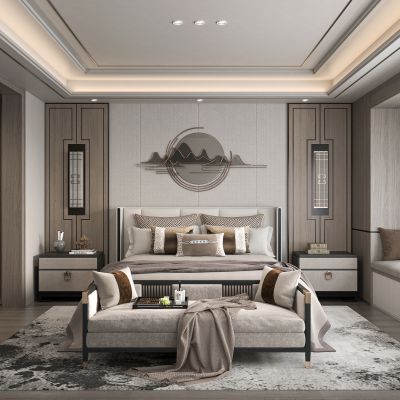 新中式卧室