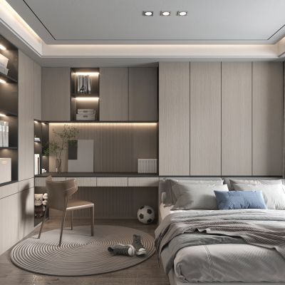 现代榻榻米卧室